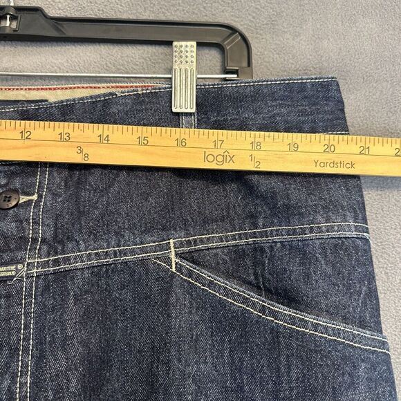 VTG Marithe Francois Girbaud Jeans Baggy Hip Hop Skater Men 42x31 Dark Wash 90s - Picture 6 of 15